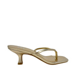 Sandalias de tacón Charlenne para mujer color dorado