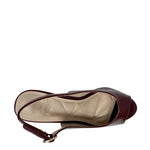 Tacones slingback Verena para mujer color vino