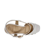 Sandalias de tacón Quilzel para mujer color nude