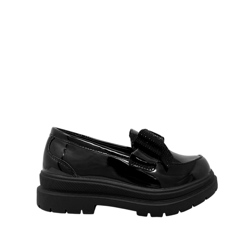 Mocasines Gal para niña color negro