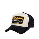 Gorra Bold 5 Panel Patch unisex color blanco y negro