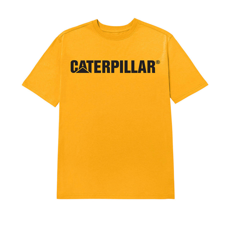 Camiseta Caterpillar Logo para hombre color amarillo