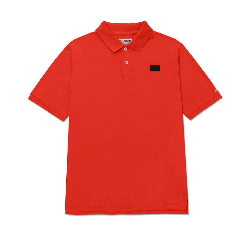 Camisa polo Cat Logo Jersey para hombre color rojo