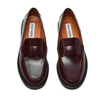 Mocasines Adison para mujer color vino
