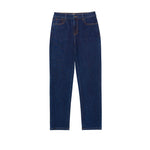 Jeans High-Rise Straight para mujer color negro