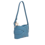 Cartera crossbody Femi para mujer color celeste