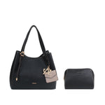 Cartera satchel Hilda para mujer color negro