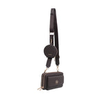 Cartera crossbody Samie para mujer color café