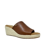 Sandalias de cuña Willow para mujer color cognac