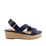 Sandalias de cuña Calari para mujer color marino