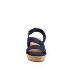 Sandalias de cuña Calari para mujer color marino