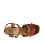 Sandalias de cuña Debbie para mujer color tan