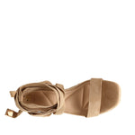 Sandalias de cuña Emilia para mujer color arena