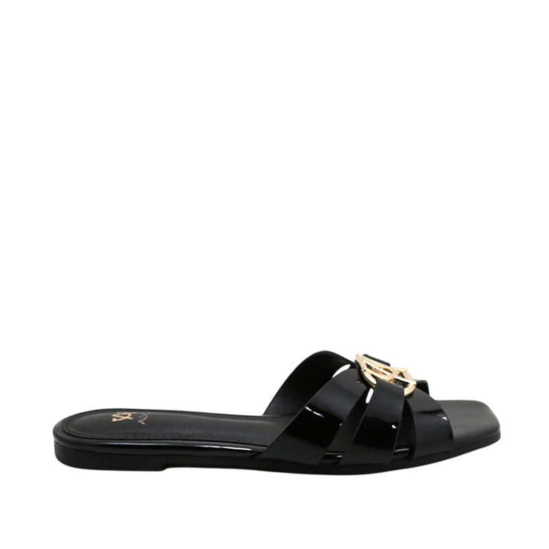 Sandalias slip on Dari para mujer color negro