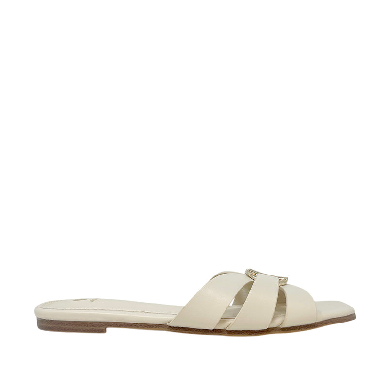 Sandalias slip on Dari para mujer color hueso