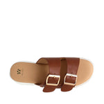 Sandalias de cuña Indra para mujer color tan