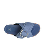 Sandalias flats Isha para mujer color celeste