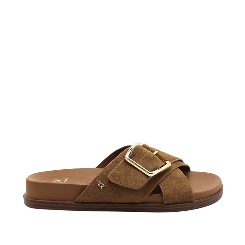 Sandalias flats Isha para mujer color arena