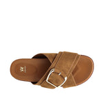 Sandalias flats Isha para mujer color arena