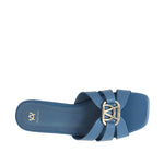 Sandalias slip on Dari para mujer color celeste