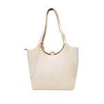 Cartera satchel Agnes para mujer color beige