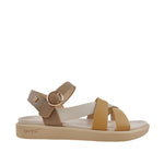 Sandalias flats Indyra para mujer color taupe