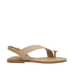 Sandalias flats Gisele para mujer color arena