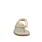 Sandalias flats Daria para mujer color hueso