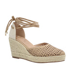 Cuñas Glinda para mujer color camel