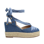 Cuñas Geneva para mujer color celeste