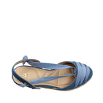 Cuñas Geneva para mujer color celeste