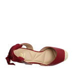 Cuñas Kaylee para mujer color rojo