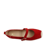 Alpargatas Althea para mujer color rojo