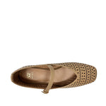 Flats Gianni para mujer color nude