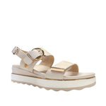 Sandalias flats Gillian para mujer color hueso