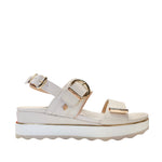 Sandalias flats Gillian para mujer color hueso