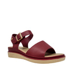 Sandalias flats Robertha para mujer color rojo