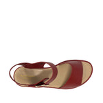 Sandalias flats Robertha para mujer color rojo