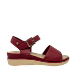 Sandalias flats Robertha para mujer color rojo