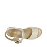 Sandalias flats Robertha para mujer color hueso