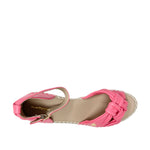 Sandalias de cuña Lana para mujer color rosado