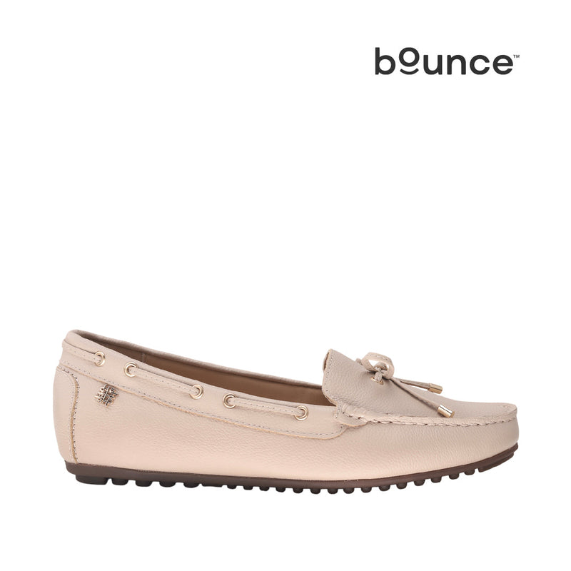 Mocasines Lorry para mujer color hueso