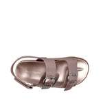 Sandalias Giannina para niña color oro rosa