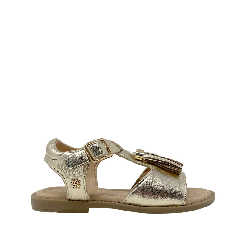 Sandalias flats Aitana para niña color dorado