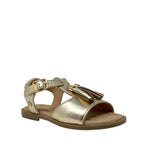 Sandalias flats Aitana para niña color dorado