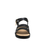 Sandalias flats Dalila para mujer color negro