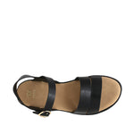 Sandalias flats Dalila para mujer color negro