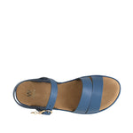 Sandalias flats Dalila para mujer color celeste
