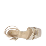 Sandalias flats Janee para mujer color blush