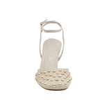 Tacones slingback Imaan para mujer color hueso